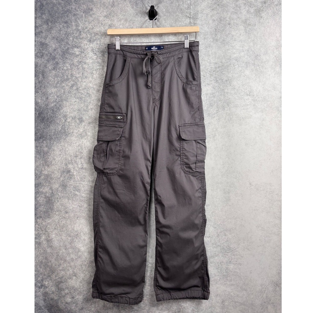 Hollister Women's Gray‎ Adjustable Rise Parachute Baggy Pants Size XS
